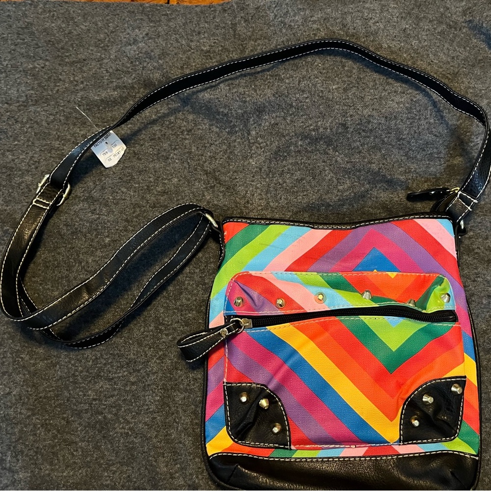 Vibrant Rainbow Pride Crossbody Bag